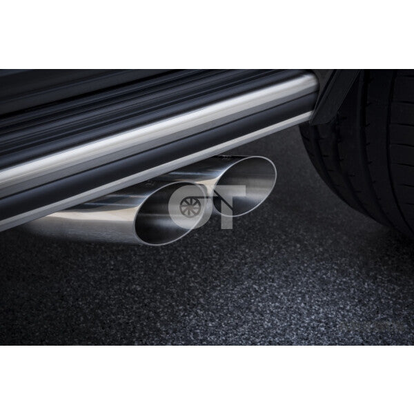 Exhaust System w/ 76mm Slanted Tips