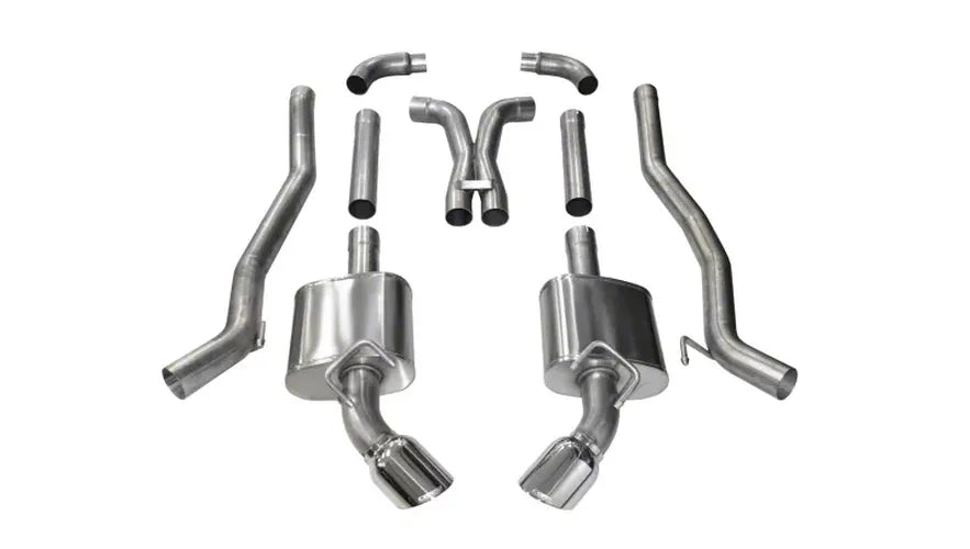 Cat-Back Exhaust System, Dual Rear Exit, 4.5-Inch Tips