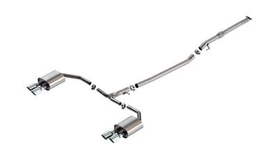 S-Type Cat-Back Exhaust System with Dual 4-Inch Bright Chrome Tips