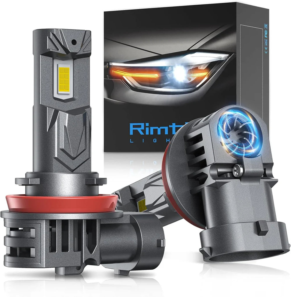E1 Series H11/H9/H8 6000K 100W LED Headlight Bulb Pair