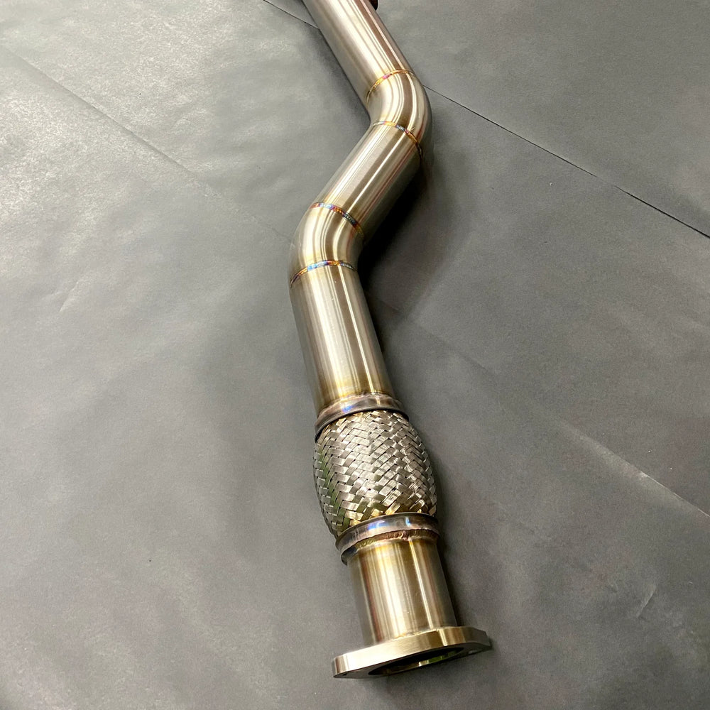 2.5-Inch Mandrel-Bent 304 Stainless Steel Y-Pipe