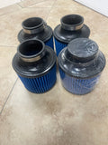 Universal Performance Air Filter, 3.5" Inlet, Blue
