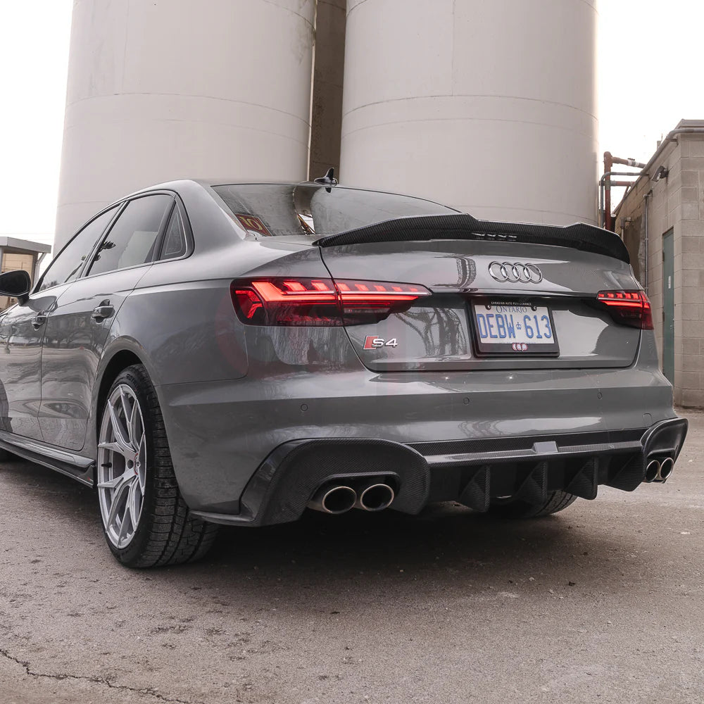 V3 Style Dry Carbon Fiber Trunk Spoiler