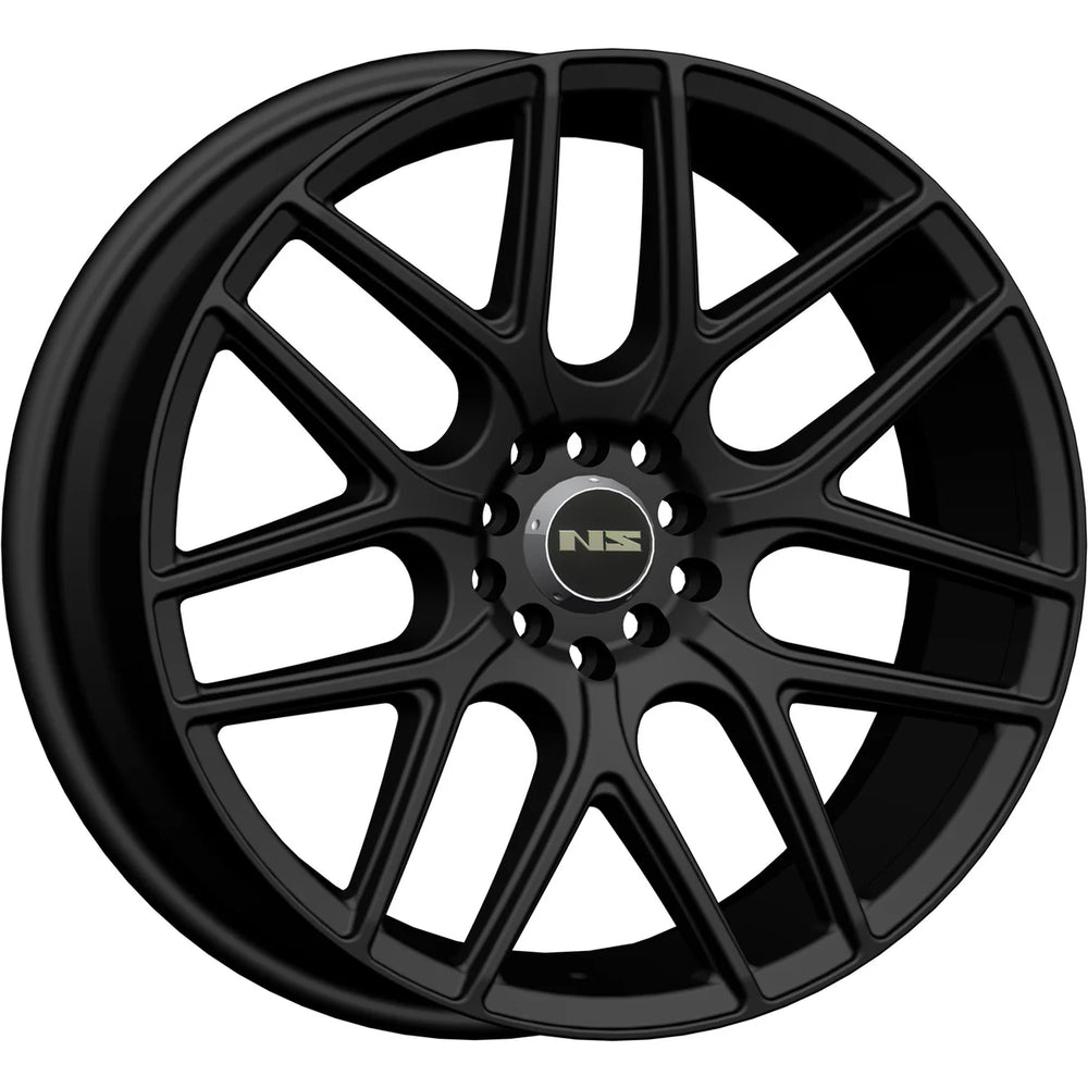 1-Piece Mesh Matte Black Cast Aluminum Wheel