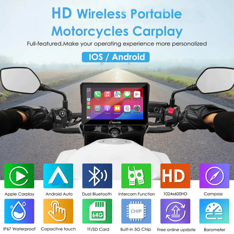 7-Inch Waterproof Touchscreen Stereo