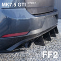 Rear Diffuser with Interchangeable Fins