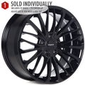 CP36 18x8 +40mm 5x114.3 Full Gloss Black