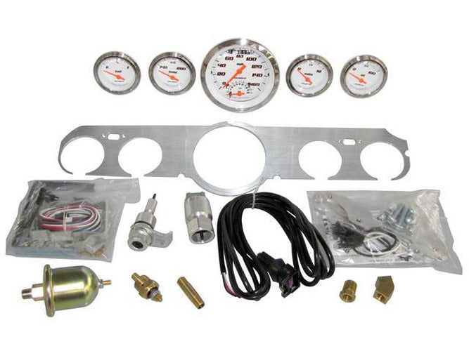 Velocity White Custom 5-Gauge Cluster Assembly