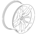 20x12 Polished Forged Rear Wheel