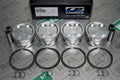 Forged Piston Set, 100mm Bore, 9.0:1 Compression Ratio