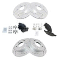 Ceramic Performance Front and Rear Brake Rotor and Pad Kit