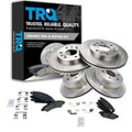 Front and Rear Ceramic Brake Pad and Rotor Kit
