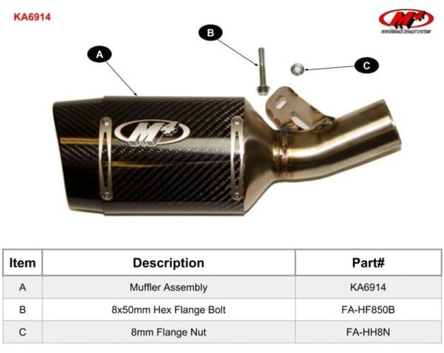 Street Slayer Carbon Fiber Slip-On Exhaust