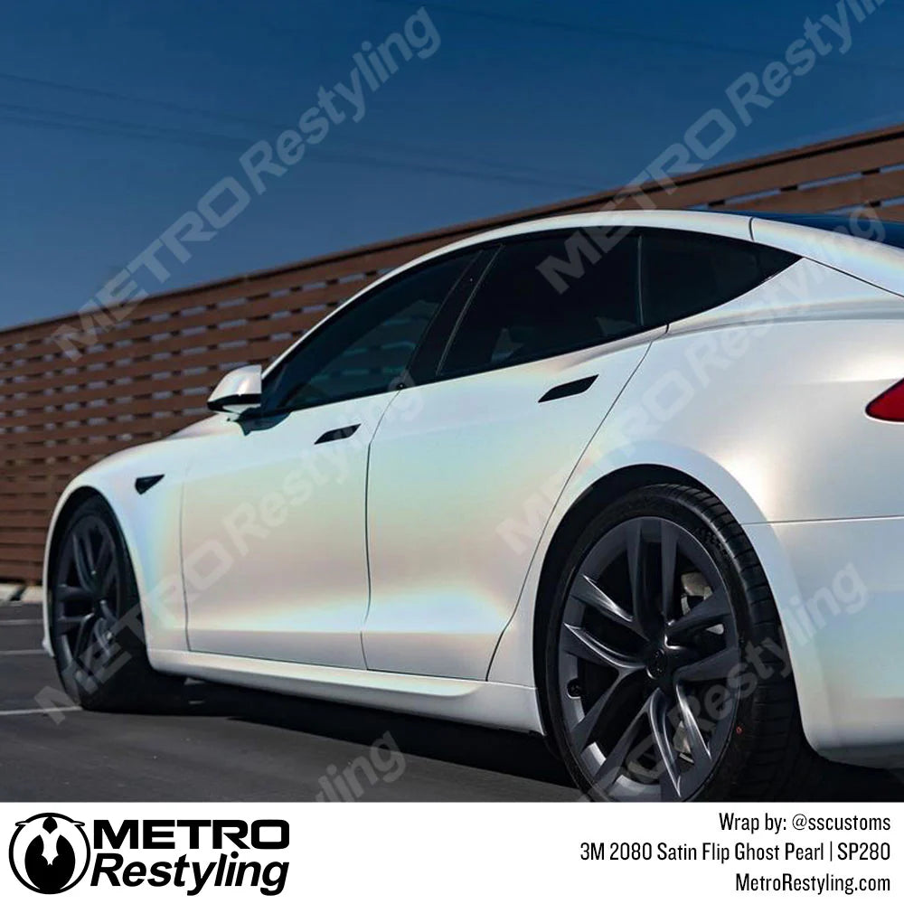 2080 Satin Flip Ghost Pearl Vinyl Wrap