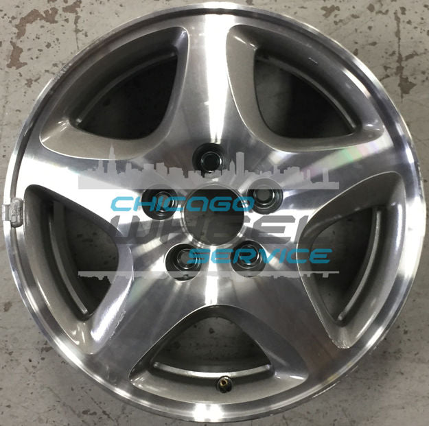 16x6.5 5x115 55mm 5-Spoke Machined Grey Aluminum Wheel