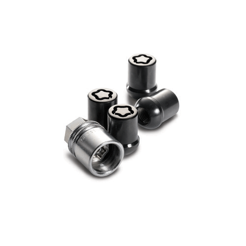 M12 Wheel Lug Nuts, Matte Black, 20 Pieces