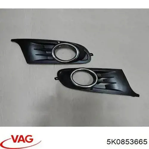 Fog Light Trim Grill Satin Black