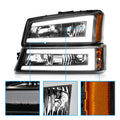Black Housing Headlight Set