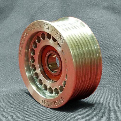 76mm x 8-Rib Grooved Billet Idler Pulley