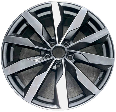 18" x 8" 10-Spoke Machined Charcoal OEM Alloy Wheel