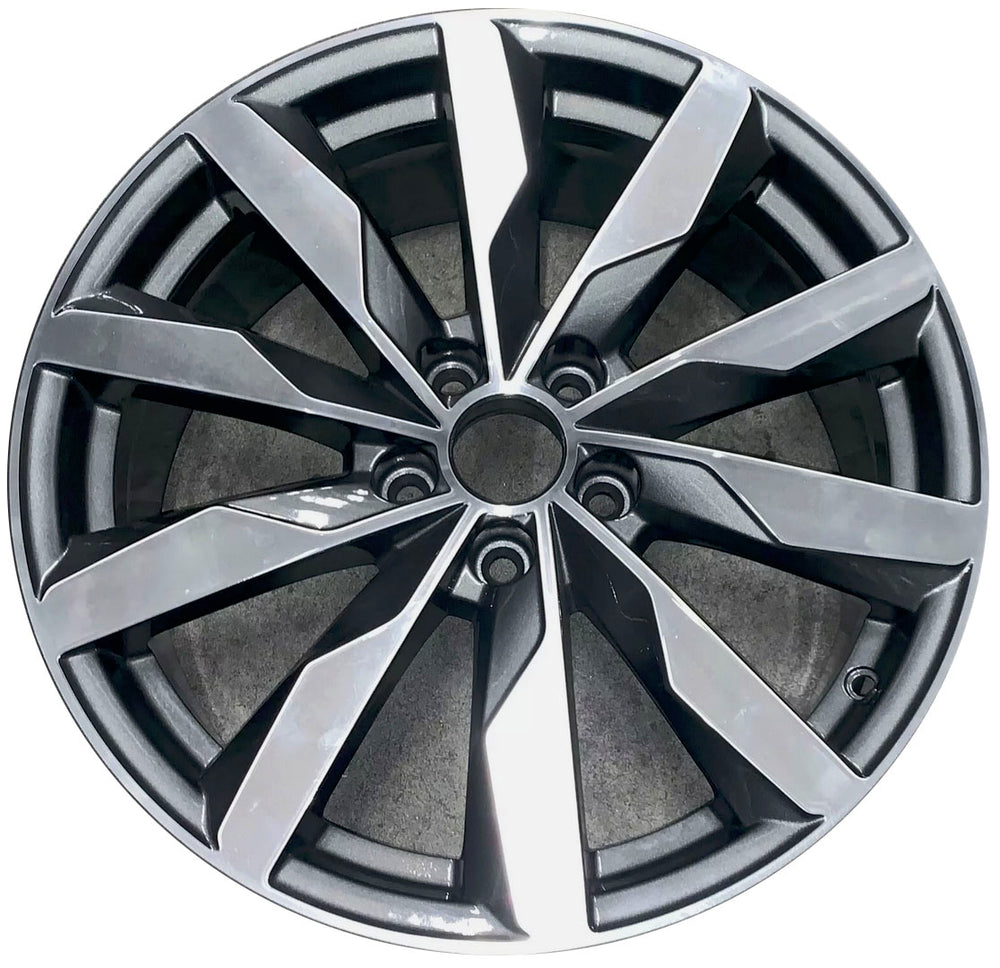 18" x 8" 10-Spoke Machined Charcoal OEM Alloy Wheel