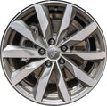 18" x 8" 10-Spoke Machined Charcoal OEM Alloy Wheel
