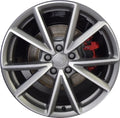 19x8 5-Lug 49mm Offset Grey Machined Alloy Wheel