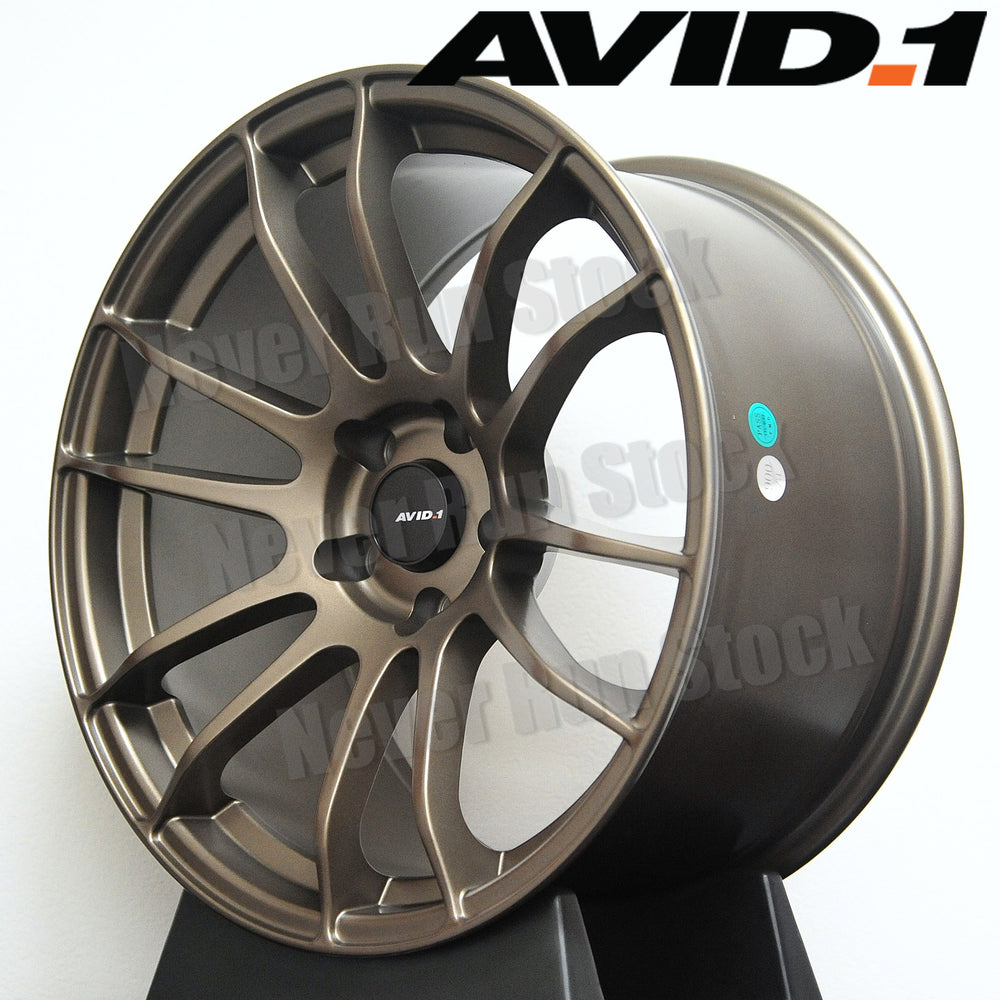 AV20 18x9.5 +38 5x114.3 Hyper Black Wheel