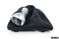 Alcantara Shift Knob with Tri-Color Stitch Boot