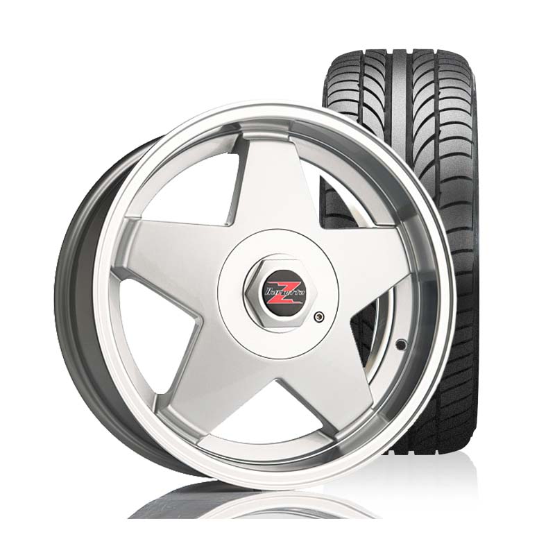 Star 17x7 Silver Alloy Wheel