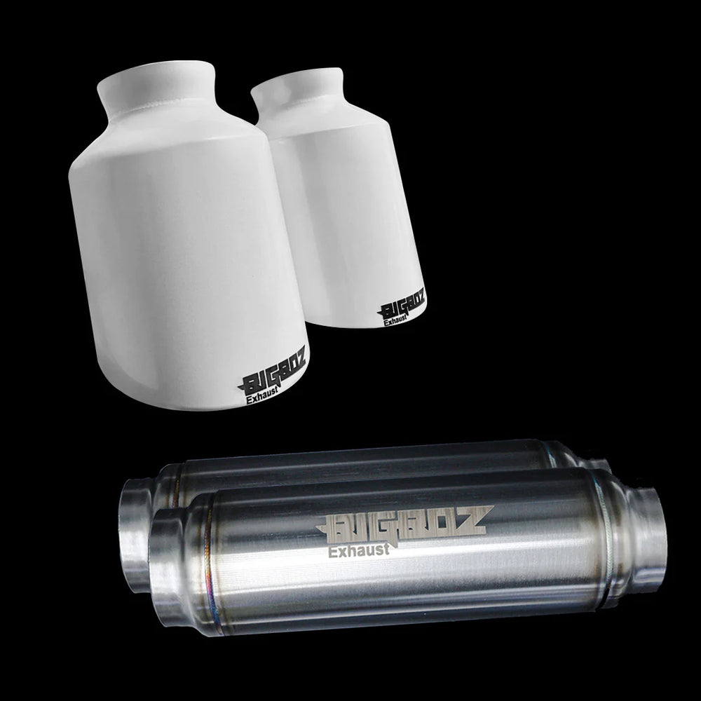 V6 Charger Exhaust Tip and Muffler Bundle