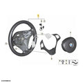 Black Leather Steering Wheel with M-Color Stitching