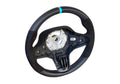 Flat-Bottom Steering Wheel with Alcantara Grips