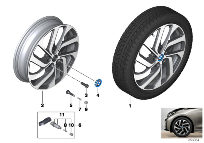 Turbine Styling 428 19x5.5 5-Lug Black Machined