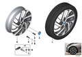 Turbine Styling 428 19x5.5 5-Lug Black Machined