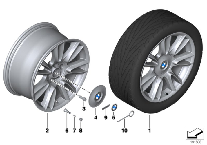 Individual Style 301 20x10 ET41 5x120 V-Spoke Rim