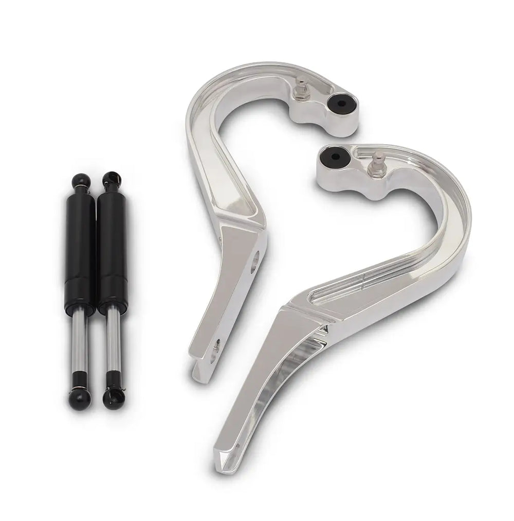 Billet Aluminum Trunk Hinges Pair w/ Gas Struts