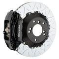 Type-3 Slotted Rotor Kit with Black Four-Piston Calipers