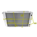 DP LS Swap 3-Row Crossflow Radiator