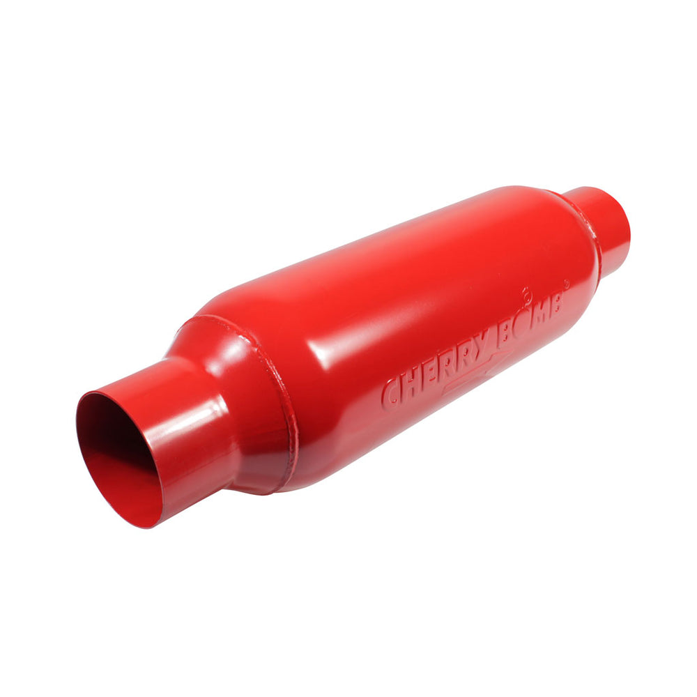 M-80 5-Inch Round Muffler, 3-Inch Inlet/Outlet