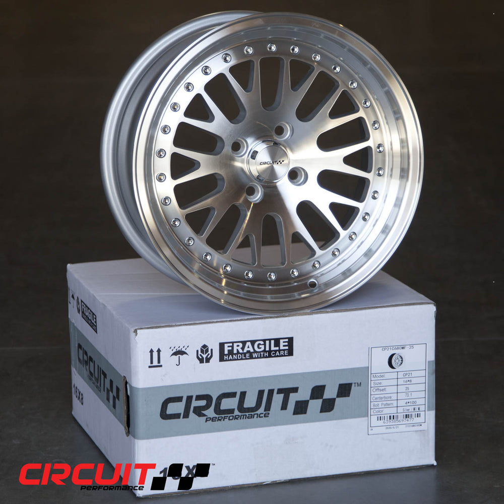 CP21 16x8 Silver/Machined Alloy Wheel
