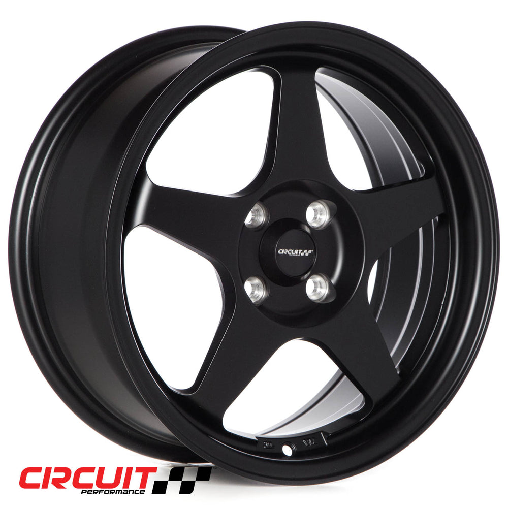 CP22 16x7 +35mm 4x100 Flat Black Wheel