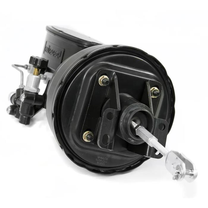 8" Dual Black Firewall Brake Booster and Wilwood Master Cylinder Kit