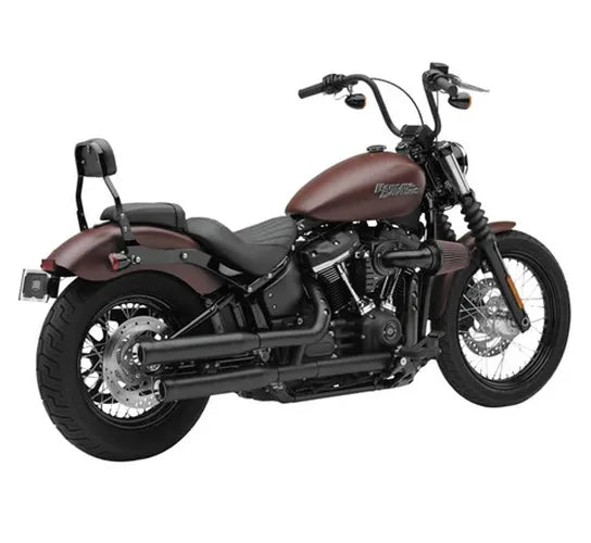 3-Inch Slip-On Mufflers with Rolled Tip Black