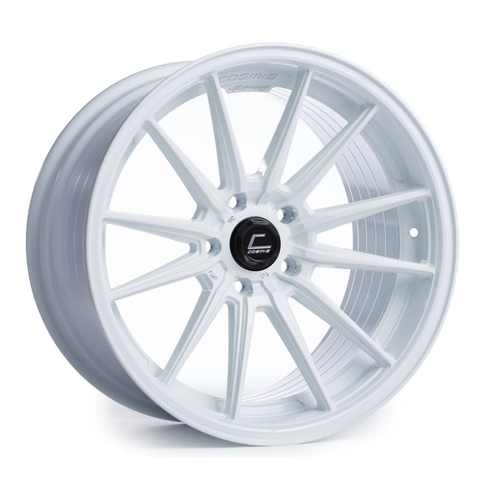 R1 18x8.5 +35mm 5x114.3 Gloss White Wheel