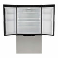 SUNRISE 15 CU FT 12V DC REFRIGERATOR STAINLESS STEEL PCM W/WATER DISPENSER
