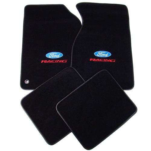 Ford Racing Logo Cut Pile Carpet Front Floor Mats