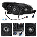 Projector Headlight Assembly Pair, Midnight Black