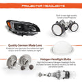 Projector Headlight Assembly Pair, Midnight Black