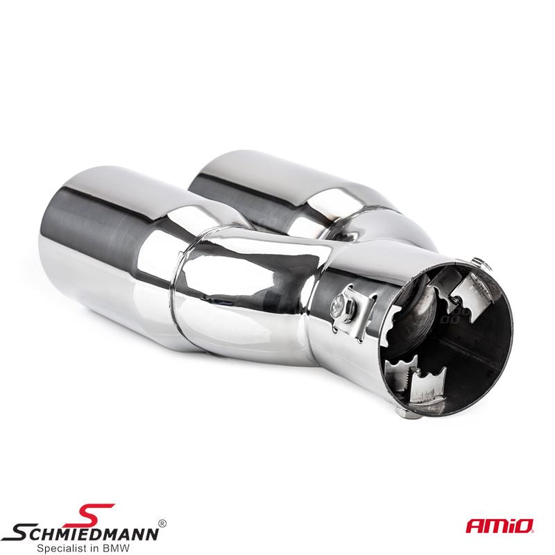 V-Shape Stainless Steel Exhaust Tip Dual Outlet